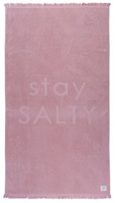 Πετσέτα Θαλάσσης Stay Salty Pink Nef-Nef Θαλάσσης 90x170cm 100% Cotton