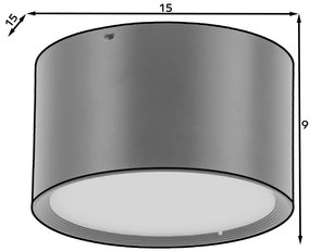 Χωνευτό σποτ οροφής Vallum I