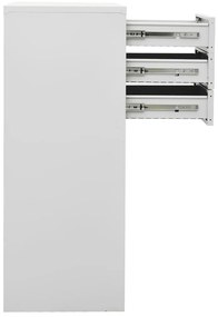 vidaXL Ντουλάπα Γραφείου Ανοιχτό Γκρι 90 x 40 x 102 εκ. Ατσάλινη
