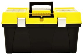 vidaXL Εργαλειοθήκη 595x337x316 χιλ. Κίτρινο από Πλαστικό