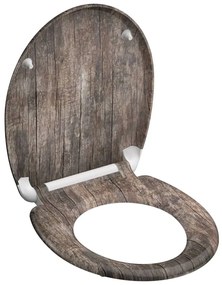 SCHÜTTE Κάθισμα Λεκάνης OLD WOOD με Soft-Close &amp; Σχέδιο από Duroplast - Πολύχρωμο