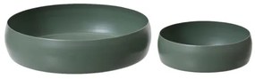 Beauty Home Μπώλ Χακί Σετ 2 ΤΜΧ 22 x 5,5 cm , 13,5 x 5 cm