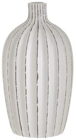 Βάζο Κεραμικό Αντικέ Λευκό inart 15x27εκ. 3-70-755-0088