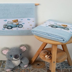 Πετσέτες Βρεφικές Cute Driver 58 (Σετ 2τμχ) Ciel DimCol Towels Set 70x140cm 100% Βαμβάκι