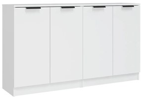 vidaXL Ντουλάπια 2 τεμ. άσπρο 60x30x70 εκ. Επεξεργασμένο Ξύλο