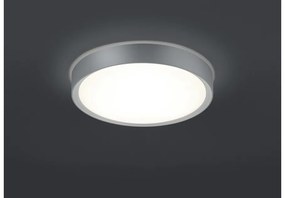 Πλαφονιέρα Φωτιστικό Μπάνιου LED 18W Τιτάνιο IP44 Clarimo 659011887 Trio Lighting 659011887 Ασημί