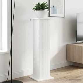vidaXL Βάση φυτών 2 τμχ. Λευκό 30,5 x 30 x 100,5 εκ Επεξεργασμένο Ξύλο