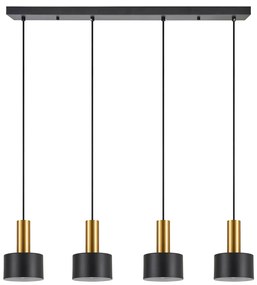 Φωτιστικό Οροφής Πολύφωτο Homelighting 77-8637 Gold/Black