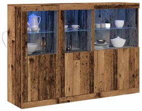 vidaXL Πλαϊνό γραφείο Παλαιό ξύλο 142.5 x 37 x 100 εκ.