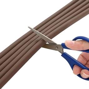 vidaXL Αυτοκόλλητη σφραγίδα παραθύρου Καφέ 9 x 8 mm 25 m EPDM αφρός