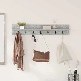 vidaXL Τοίχου Κρεμάστρα Επιτοίχιο Σκυρόδεμα Γκρι 100 x 10,5 x 18 εκ