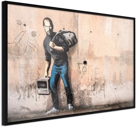 Αφίσα - Banksy: The Son of a Migrant from Syria - 30x20 - Μαύρο - Χωρίς πασπαρτού