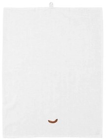 Πετσέτα Τσαγιού Sausage Yummy 605866 70x50cm White-Beige Normann Copenhagen Cotton-Linen