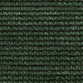 vidaXL Πανί Σκίασης Σκούρο Πράσινο 4 x 5 x 6,8 μ. από HDPE 160 γρ./μ²