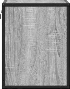 vidaXL Επίτοιχο κομοδίνο Grey Sonoma 40x31x39,5 cm