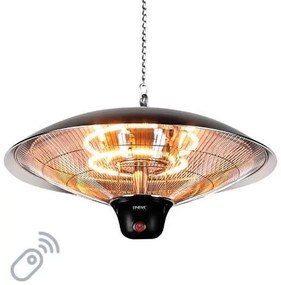 Μανιτάρι Κρεμαστό Τηλεχειριζόμενο 2000W Μαύρο IP44 70-00707 Panagoulas-70-00707-Μαύρο 70-00707