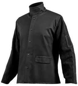 VEVOR FR Welding Jacket M Size Heavy Duty Cowhide Leather &amp; 9oz FR Cotton