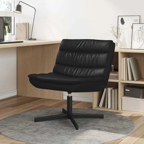 vidaXL Περιστρεφόμενη καρέκλα Μαύρο 63 x 75 x 76 εκ Τεχνητό Δέρμα