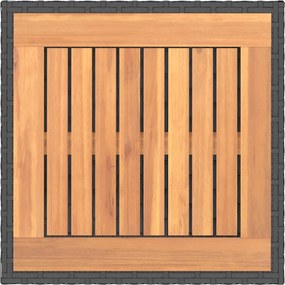 vidaXL Σετ Καναπέ 6 τμχ. Μαύρο 45 x 45 x 40 cm Πολυ-ρακί και Χάλυβας