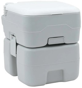 vidaXL Τουαλέτα Κάμπινγκ Γκρι και Λευκό 41,5 x 36,5 x 42 εκ.