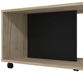 Τραπεζάκι Σαλονιού Pico Γκρί Δρύς - Μαύρο  92x50x41 εκ. 92x50x41 εκ.