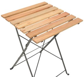 Σετ Κήπου Τραπεζαρία Pometia 3 τεμ Ξύλο - Μέταλλο 55x54x72εκ. 55x54x72 εκ.