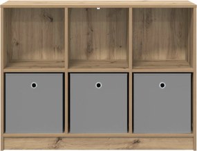 vidaXL Πλαϊνό γραφείο Artisan Oak 102 x 32 x 73,5 εκ