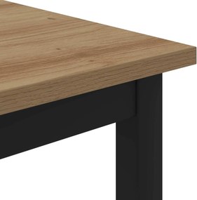 vidaXL Τραπεζάκι σαλονιού Artisan Δρυς 80 x 80 x 45 cm