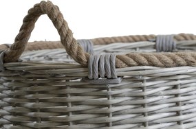 ΨΆΘΙΝΑ &amp; ΥΦΑΣΜΆΤΙΝΑ ΚΑΛΆΘΙΑ BASKET WILLOW OVAL S/3