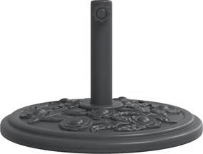 vidaXL Βάση Ομπρέλας Ασημί για Ιστό Ø38/48 χιλ. 12 κ. Γρανίτη