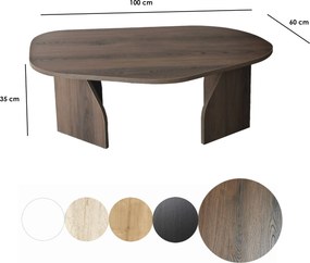 Τραπεζάκι Σαλονιού Καρυδί IFRAPRA 100x60x35