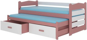 Κρεβάτι παιδικό Camaro-180 x 80-Χωρίς προστατευτικό-Roz-Leuko