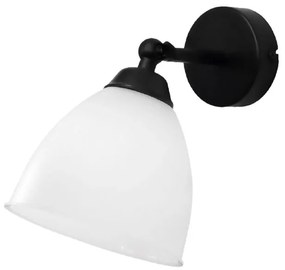 Απλίκα Τοίχου Heronia Ovo Black/White 34-0356