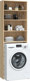 vidaXL Ντουλάπι Πλυντηρίου Sonoma Δρυς 64 x 24 x 190 εκ.