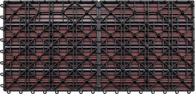 vidaXL Πλάκα Κατασκευής 6 pcs Καφέ 60 x 30 cm WPC