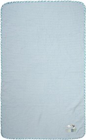 Κουβέρτα Πικέ Κούνιας (100x160) Dimcol Stork 191 Sky Blue