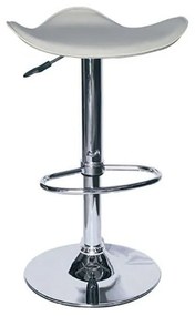Σκαμπό Bar 5 43.2306.S (Σετ 2τμχ) 45x45x85cm Cream Metal, PVC