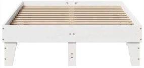 vidaXL Σκελετός Κρεβ. Χωρίς Στρώμα Λευκό 120x190 εκ Μασίφ Πεύκο