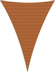 vidaXL Πανί σκιάς Πορτοκαλί και Καφέ 5 x 7 x 7 m