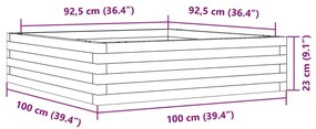 ΖΑΡΝΤΙΝΙΕΡΑ ΚΗΠΟΥ 100X100X23 ΕΚ ΑΠΟ ΜΑΣΙΦ ΞΥΛΟ ΠΕΥΚΟΥ 847208