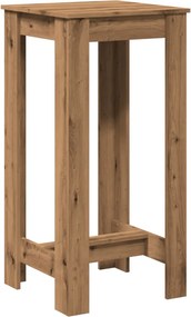 vidaXL Τραπέζι Μπαρ Αρτισιανή Δρυς 51x50x103,5 εκ. Επεξ. Ξύλο