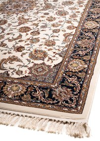 ΧΑΛΙ ROYAL SILK 003/W CREAM-BLUE - 200cm x 285cm