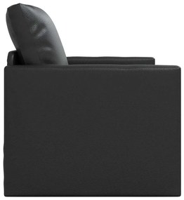 vidaXL Κρεβάτι καναπές 60cm Μαύρο Δερματίνη