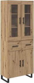 vidaXL Highboard 2 pcs Artisan Oak 69,5 x 34 x 180 εκ.