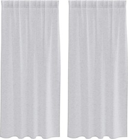 vidaXL Κουρτίνα βυσσινί 2 pcs Ανοιχτό γκρι 175 x 140 εκ. Πολυεστέρας