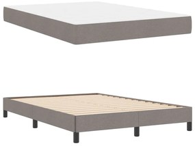 vidaXL Κρεβάτι με ελατήρια με στρώμα Taupe 160 x 200 cm ύφασμα