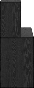 vidaXL Γραφείο Μαύρη Οξυά 102 x 50 x 124 cm Επεξεργασμένο Ξύλο