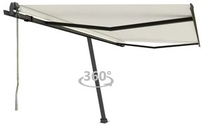 vidaXL Τέντα Αυτόματη Ανεξάρτητη Κρεμ 450x350 εκ.