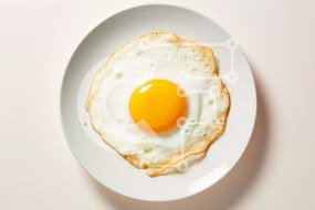 Σετ των 2 Intra Συλλεκτικό Ξύλινο Παζλ Plywood 4mm - Τηγανητό αυγό σε ένα άσπρο πιάτο Σε Ξύλινο Κουτί - Διαστάσεις: 10x10 cm – 25 κομμάτια