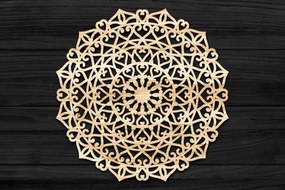 Intra απο ξύλο plywood 3mm-4mm πάχος 3D Mandala για Cricut Δίασταση 30x30 cm INTRAFABR-69585518